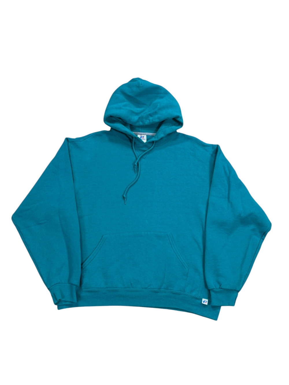 Vintage 2000s Russell Athletics Boxy Teal Hoodie Size Large